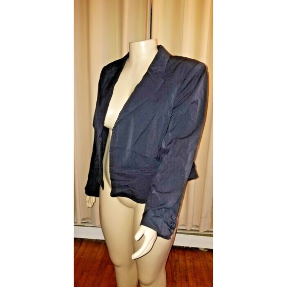Lane Bryant Black Hook and Eye Closure Fitted Career Blazer Size 20 - Picture 3 of 4
